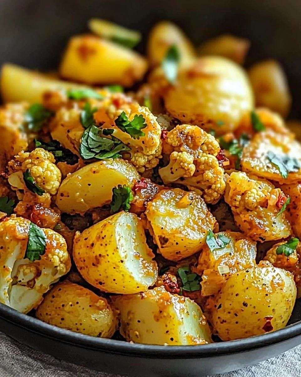 Aloo Gobi: Wholesome Indian Spiced Potatoes & Cauliflower Delight