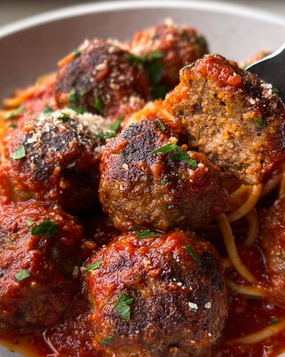 Baked Italian Meatballs