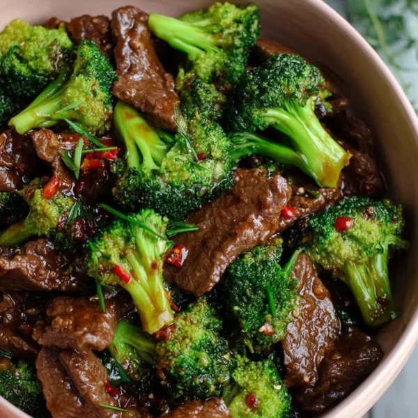 Beef and Broccoli Stir-Fry served on a plate with rice and vegetables.