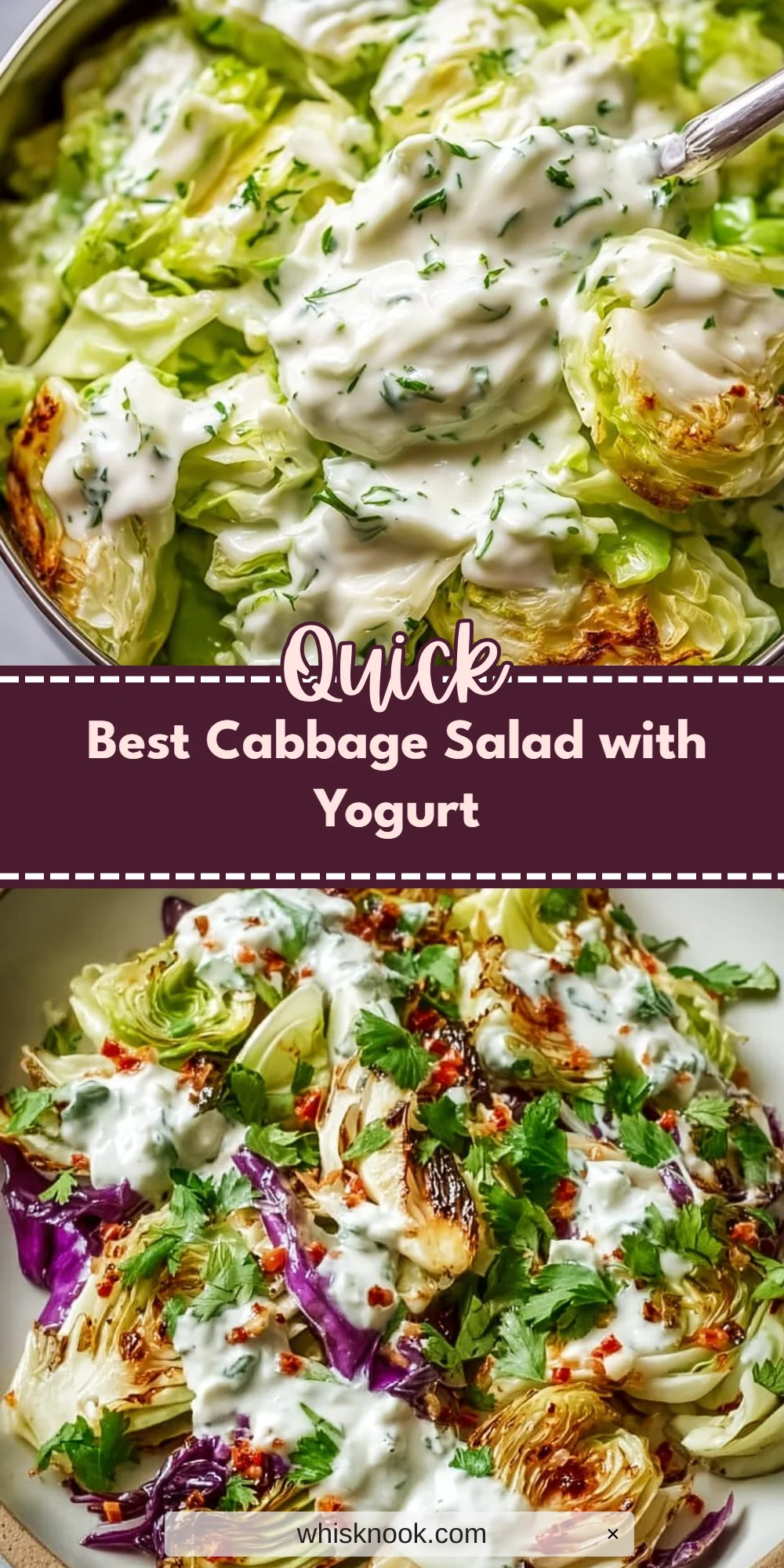 Best Cabbage Salad with Yogurt