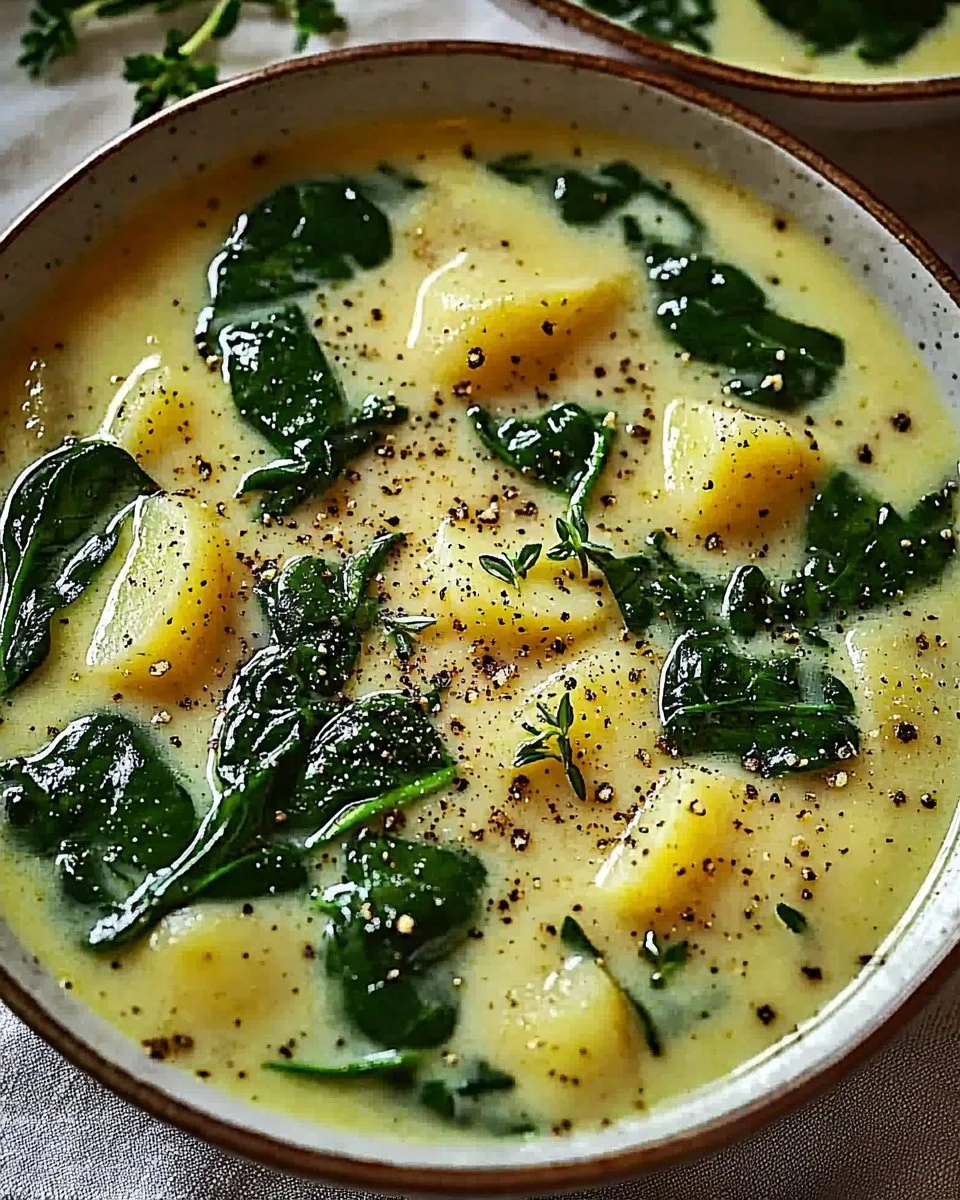 Best Creamy Spinach and Potato Garden Soup to Warm Your Soul