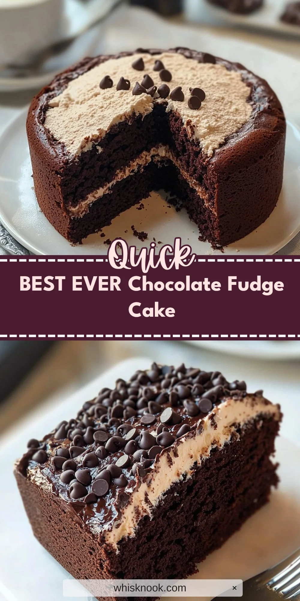 BEST EVER Chocolate Fudge Cake