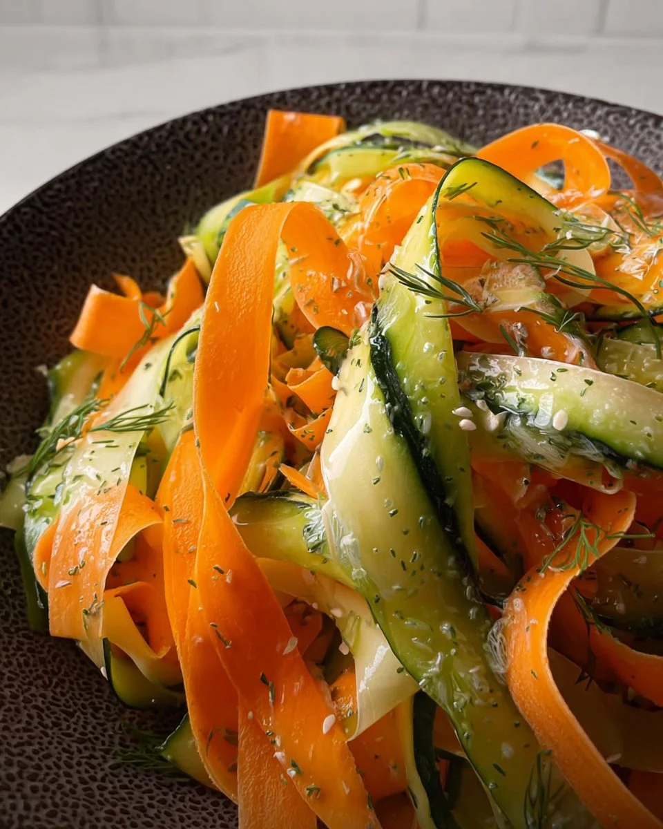Carrot & Cucumber Ribbon Salad