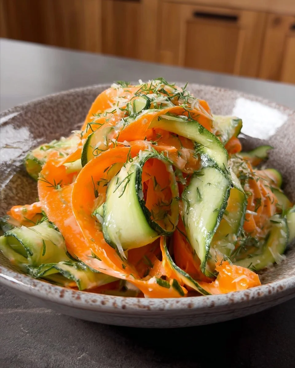 Carrot & Cucumber Ribbon Salad