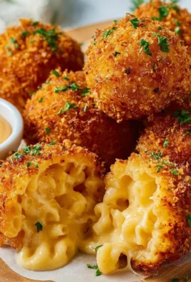 Air fryer fried macaroni and cheese balls from Cheesecake Factory