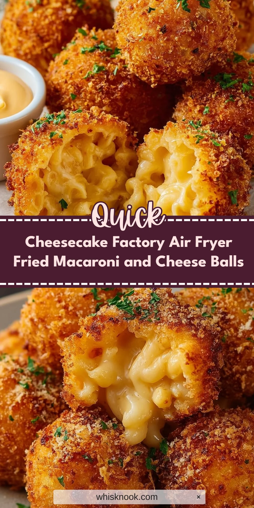 Cheesecake Factory Air Fryer Fried Macaroni and Cheese Balls