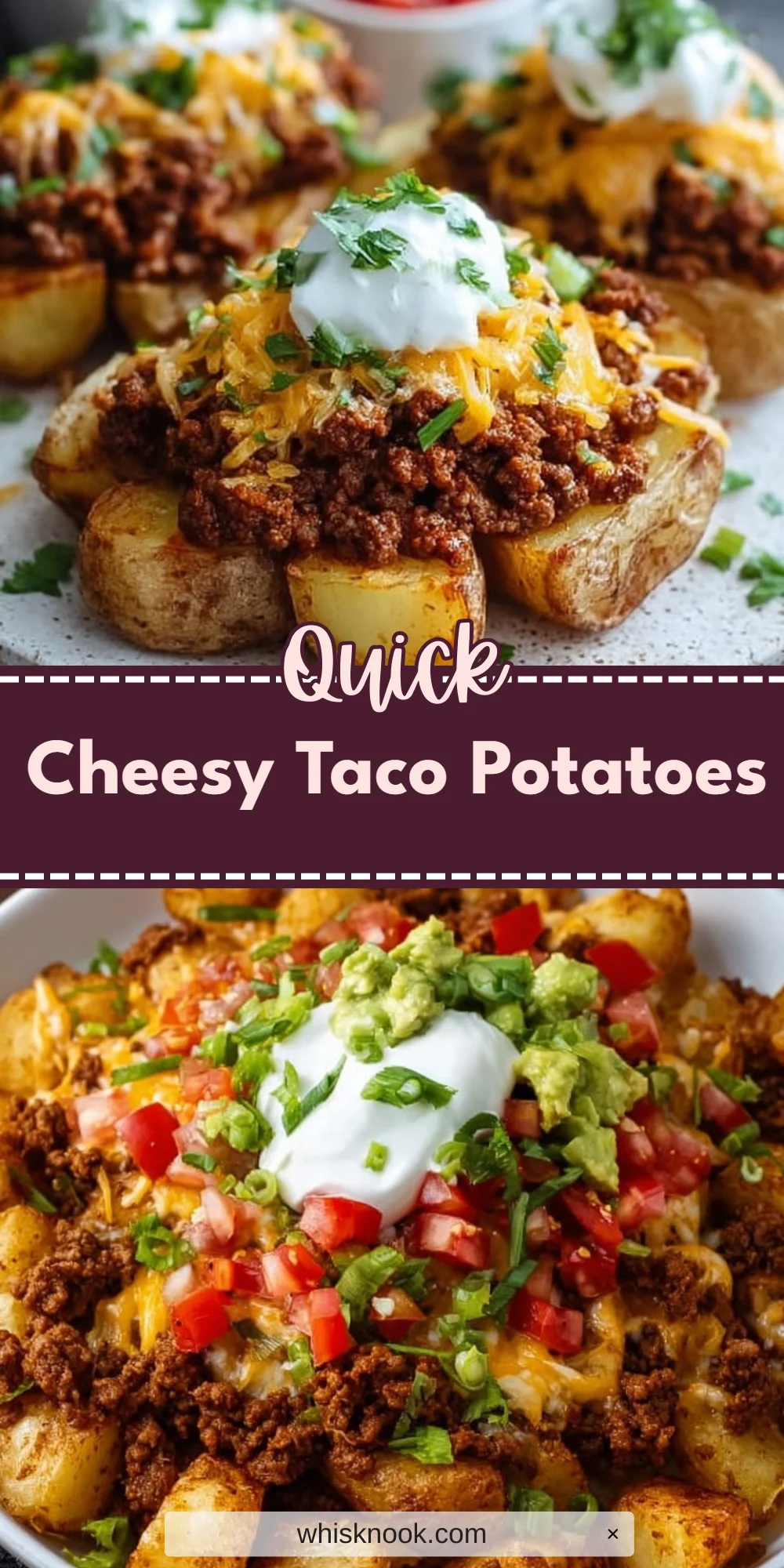 Cheesy Taco Potatoes