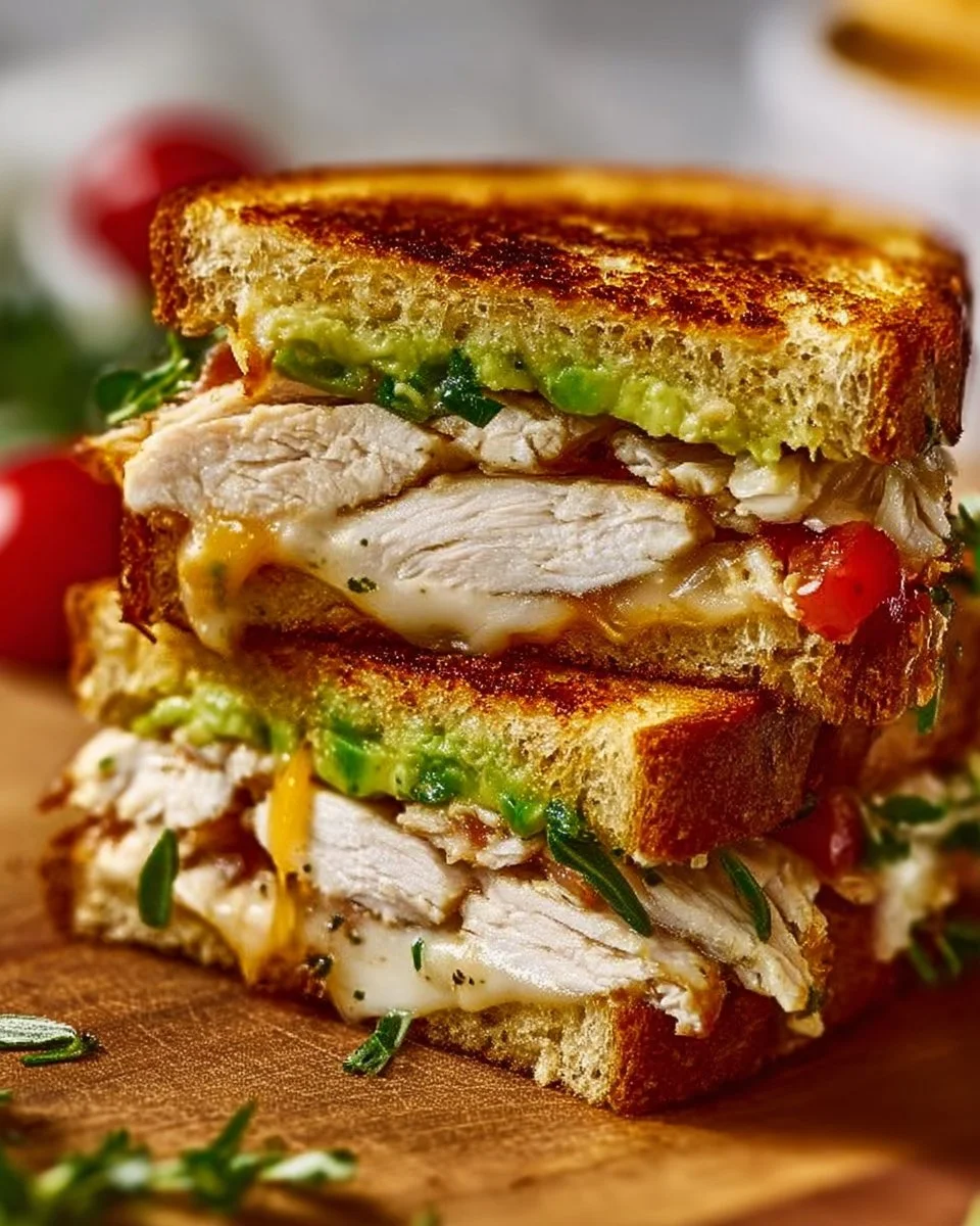 Chicken Avocado Melt Sandwich