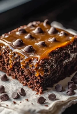 Delicious Chocolate Caramel Dump Cake dessert ready to be served