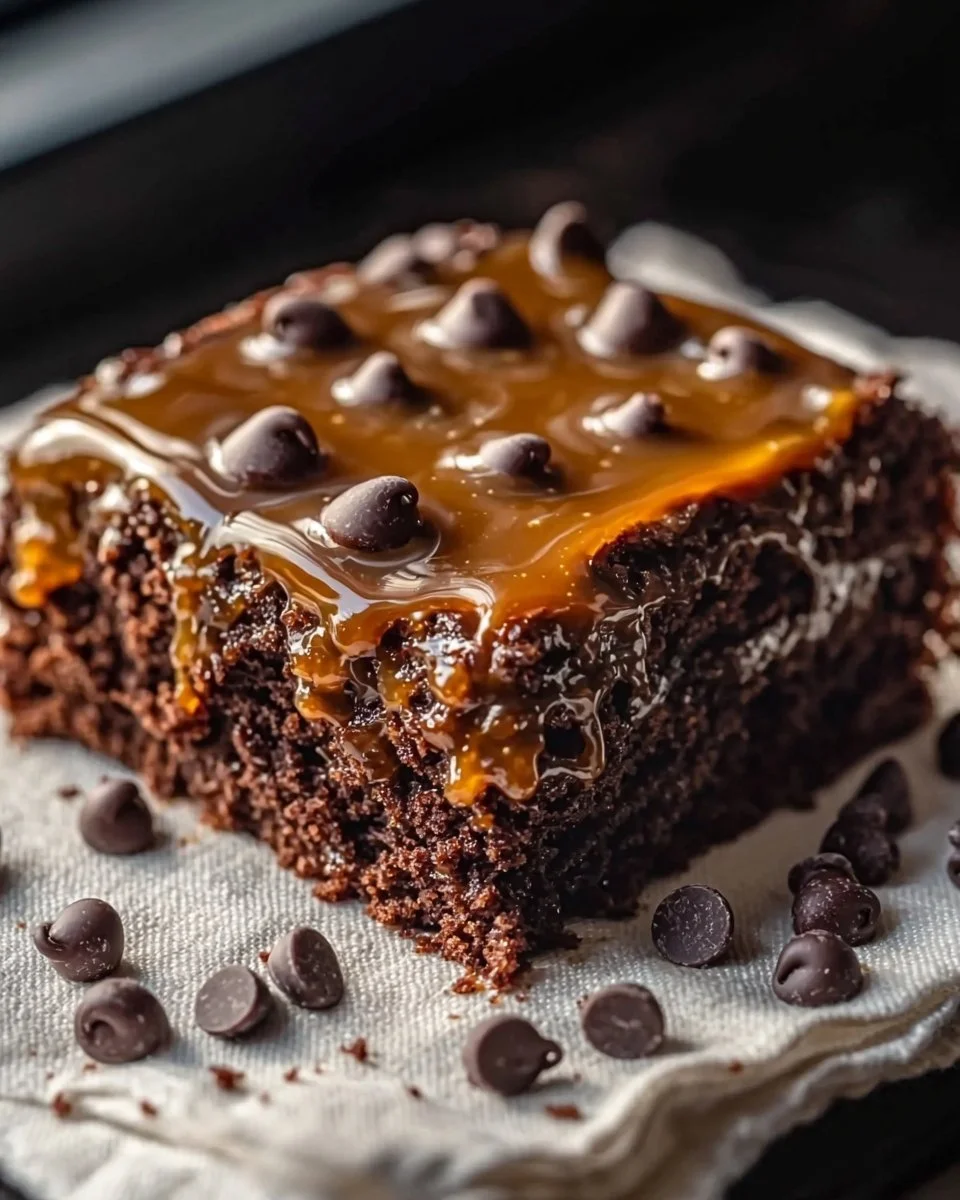 Chocolate Caramel Dump Cake
