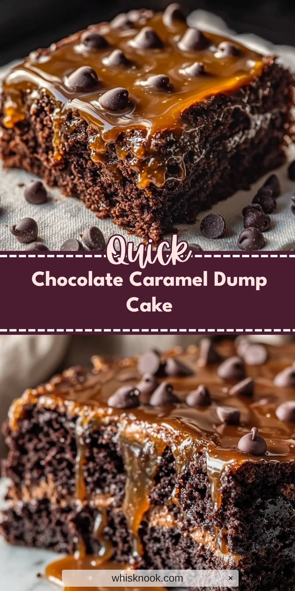 Chocolate Caramel Dump Cake