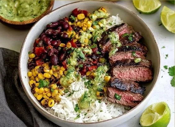 Cilantro Lime Steak Bowls