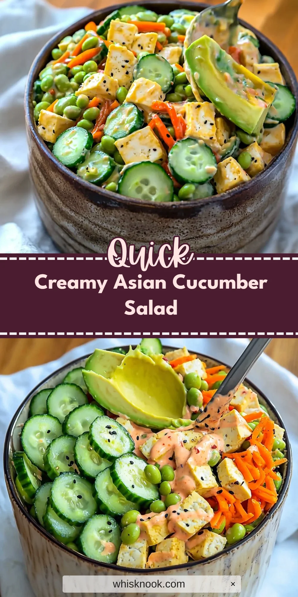 Creamy Asian Cucumber Salad