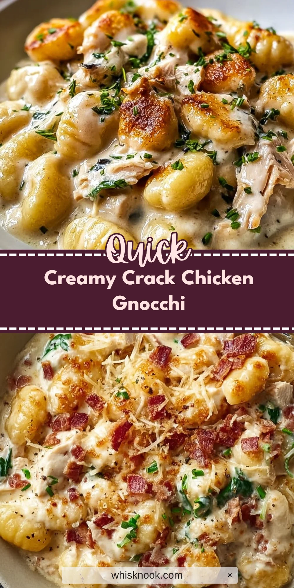 Creamy Crack Chicken Gnocchi