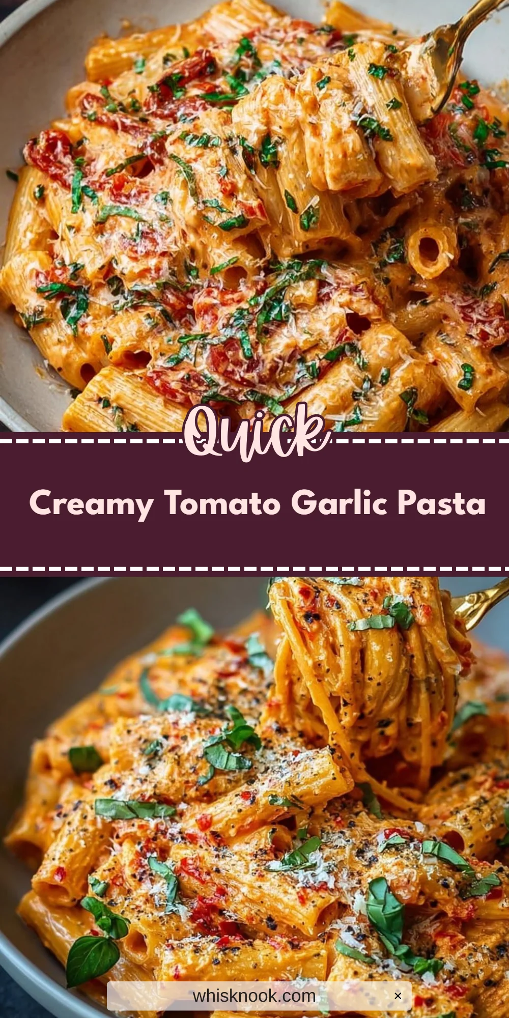 Creamy Tomato Garlic Pasta