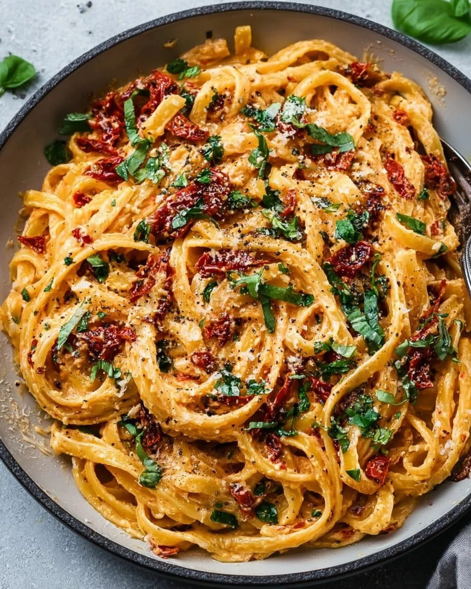 Creamy Vegan Sun-Dried Tomato Pasta