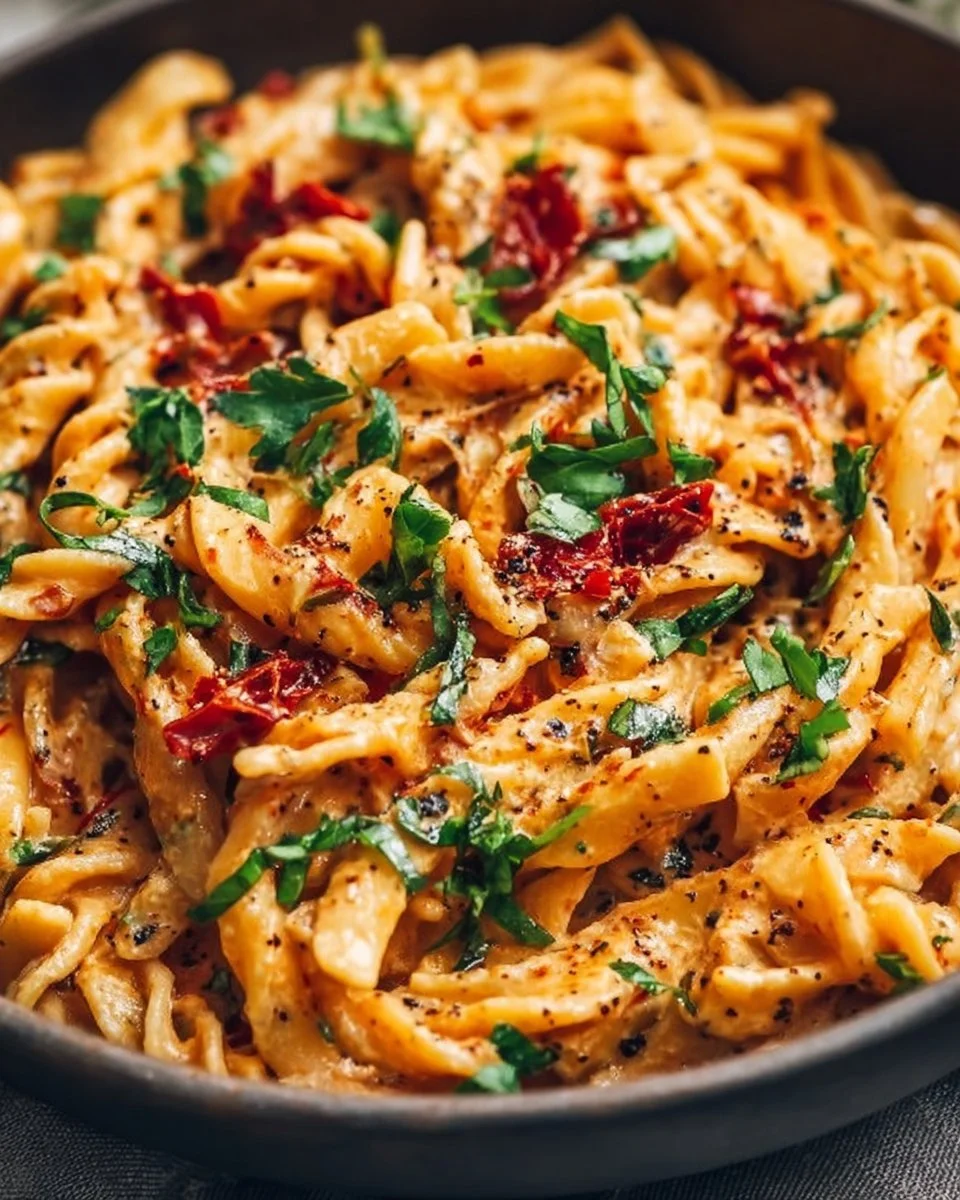 Creamy Vegan Sun-Dried Tomato Pasta