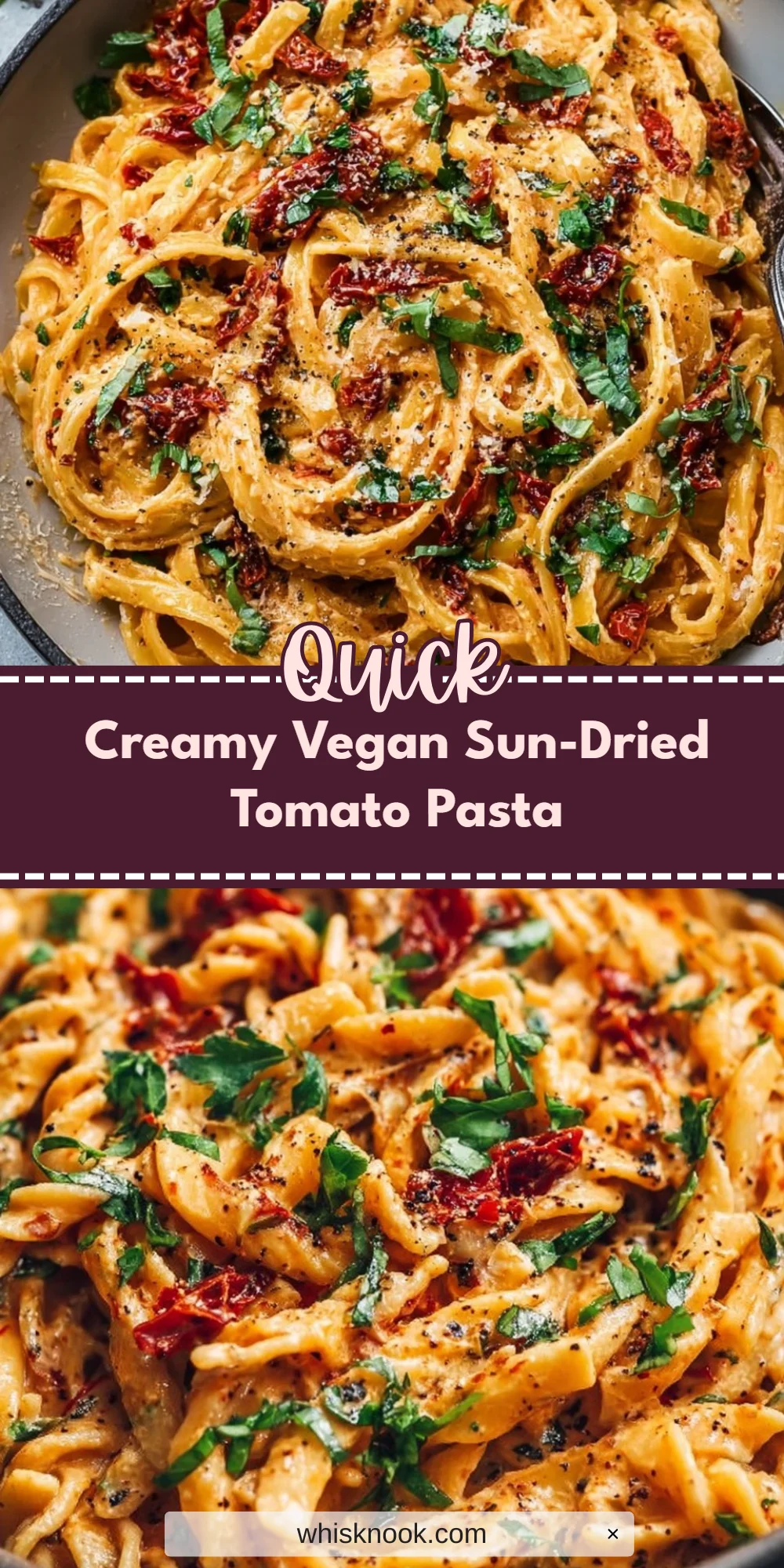 Creamy Vegan Sun-Dried Tomato Pasta