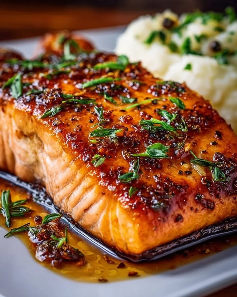 Crispy Honey Garlic Glazed Salmon Recipe