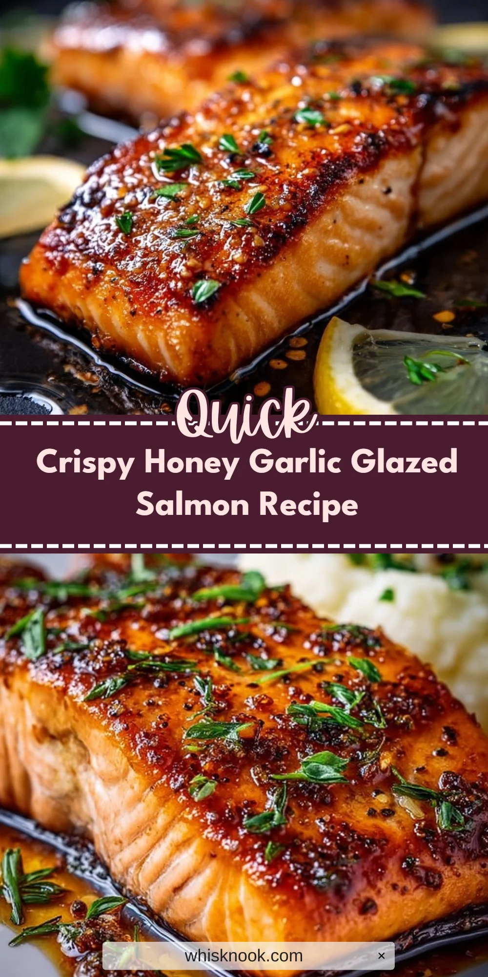 Crispy Honey Garlic Glazed Salmon Recipe