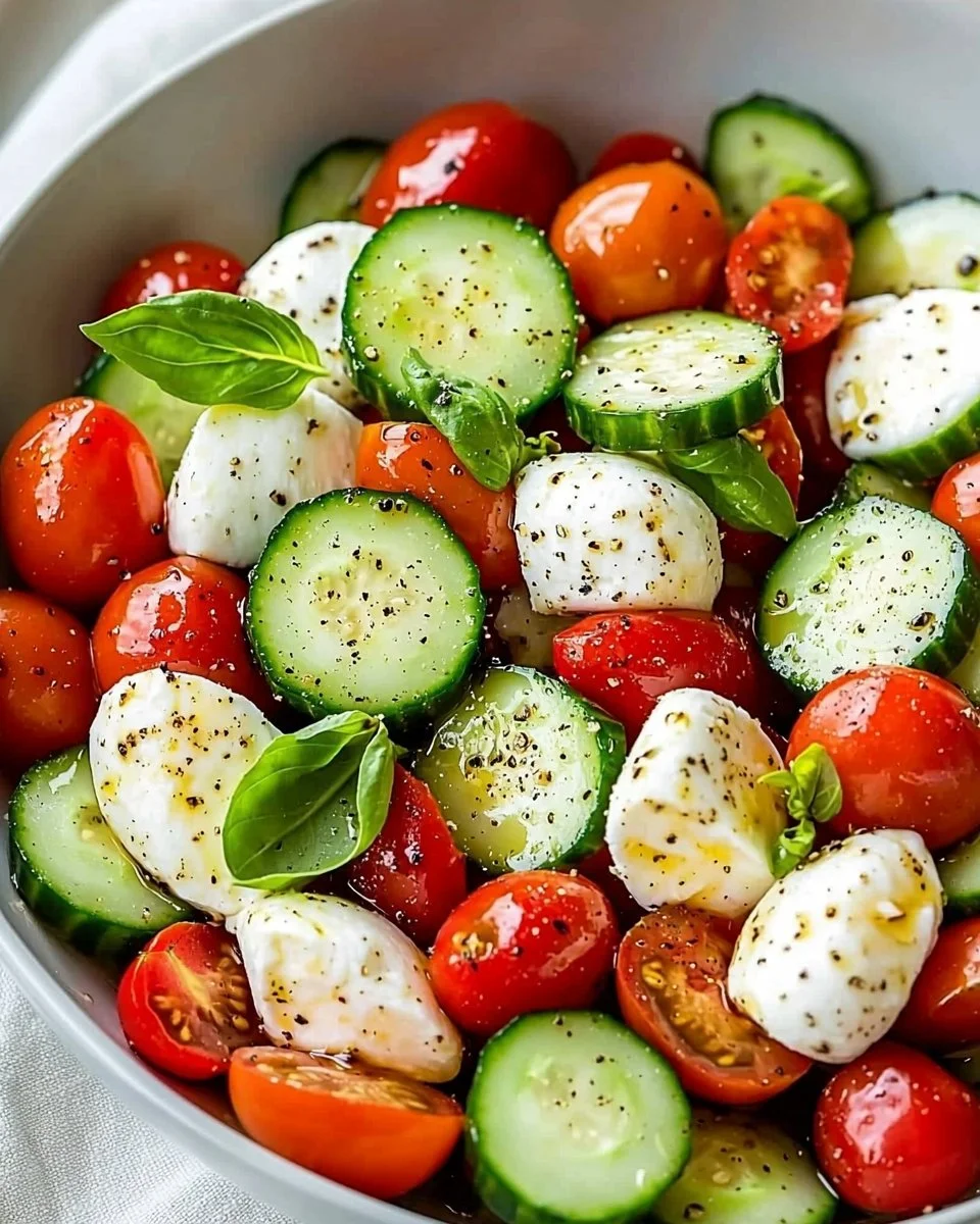 Cucumber Caprese Salad