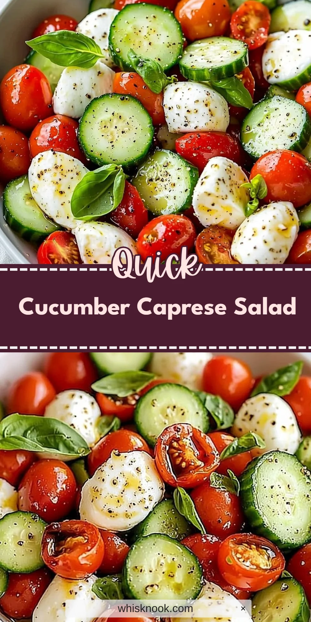 Cucumber Caprese Salad