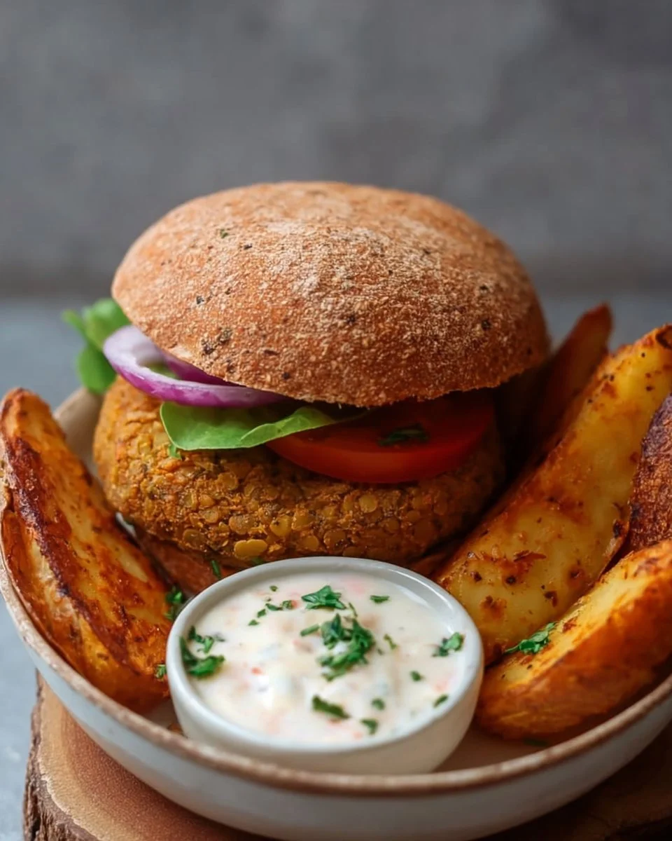 Easy 6-Ingredient Lentil Burgers