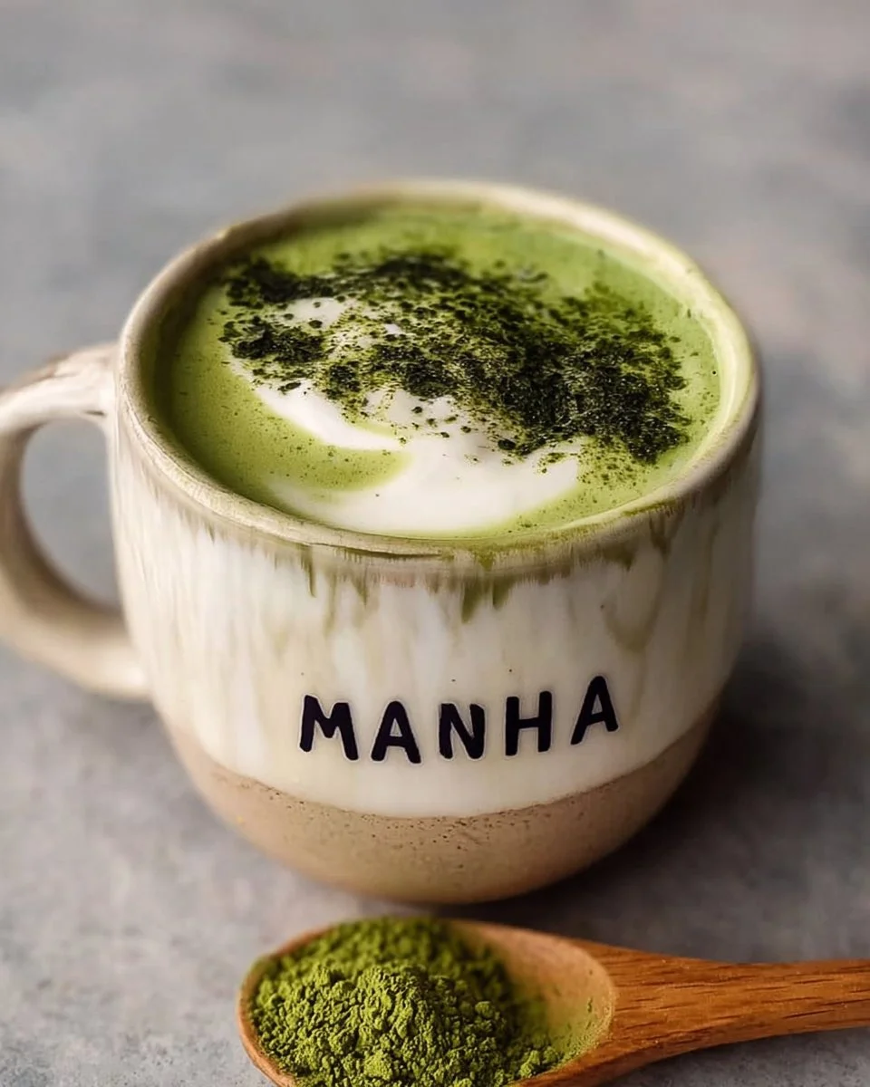 Easy Banana Cream Matcha Latte