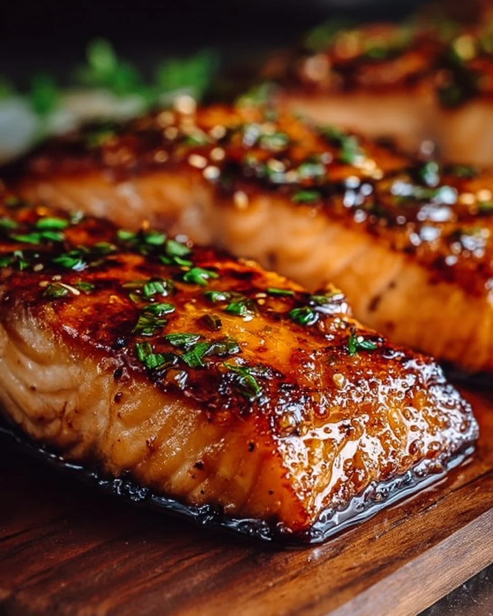 Easy Crispy Honey Garlic Glazed Salmon Recipe