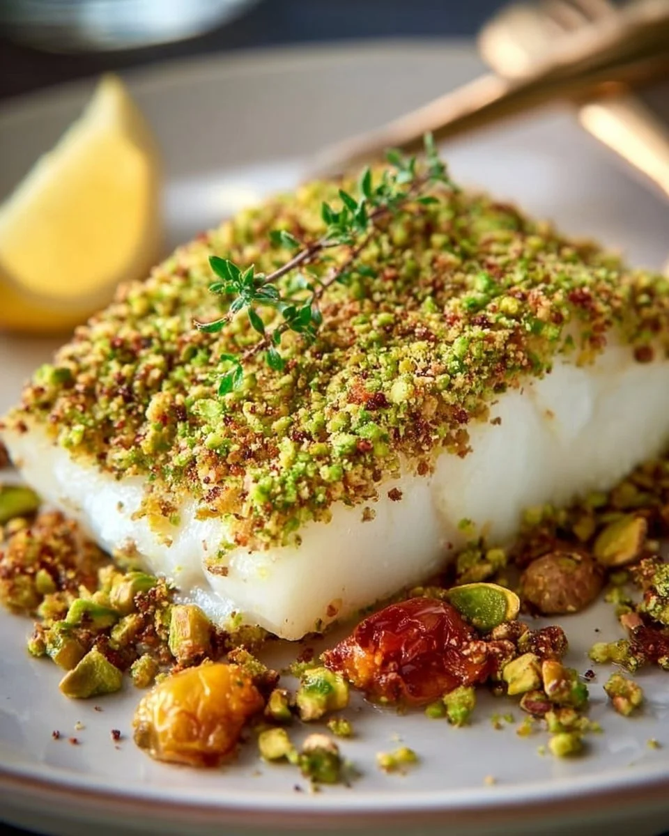 Easy Pistachio Crusted Halibut