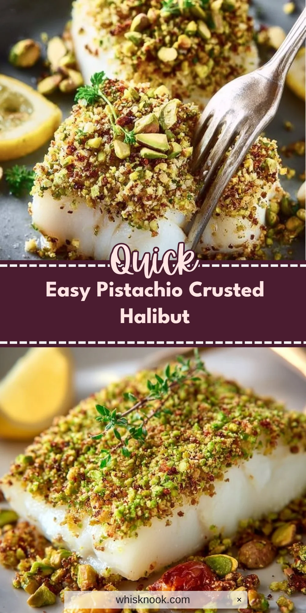 Easy Pistachio Crusted Halibut