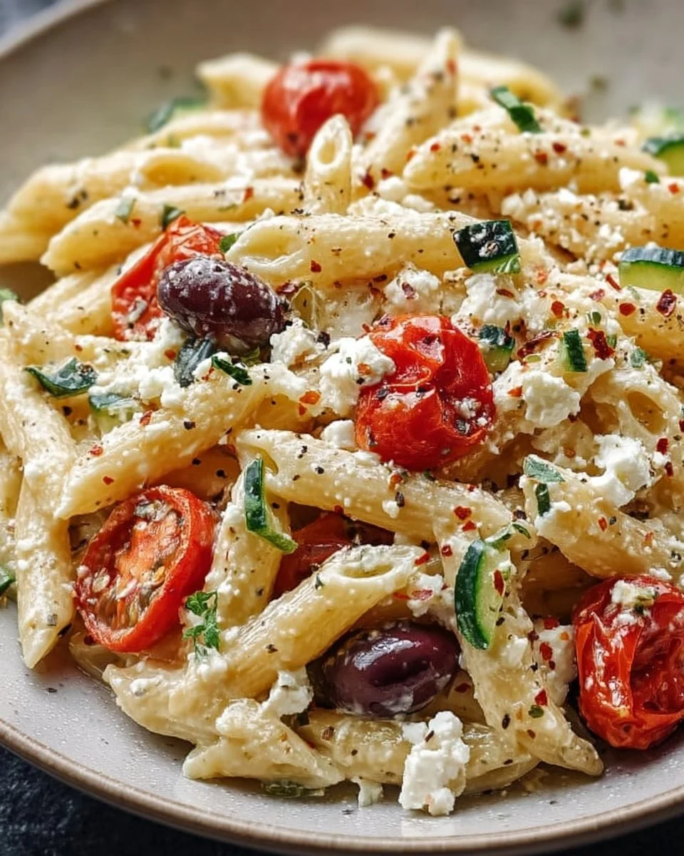 Greek Pasta with Feta