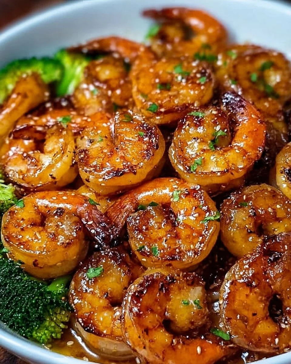 High-Protein Honey Garlic Shrimp