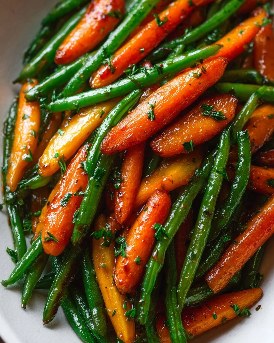 Honey Glazed Carrots & Green Beans