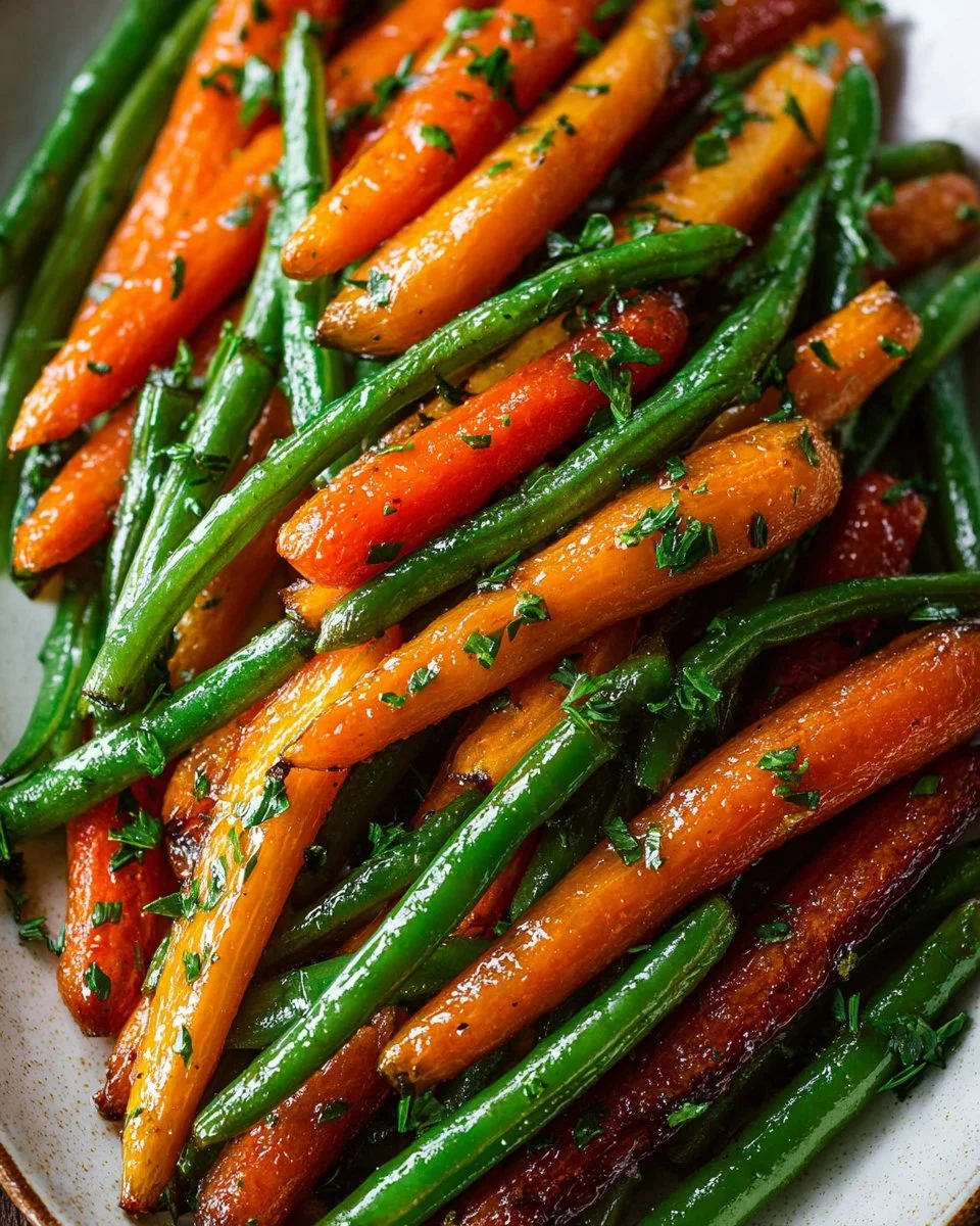 Honey Glazed Carrots & Green Beans