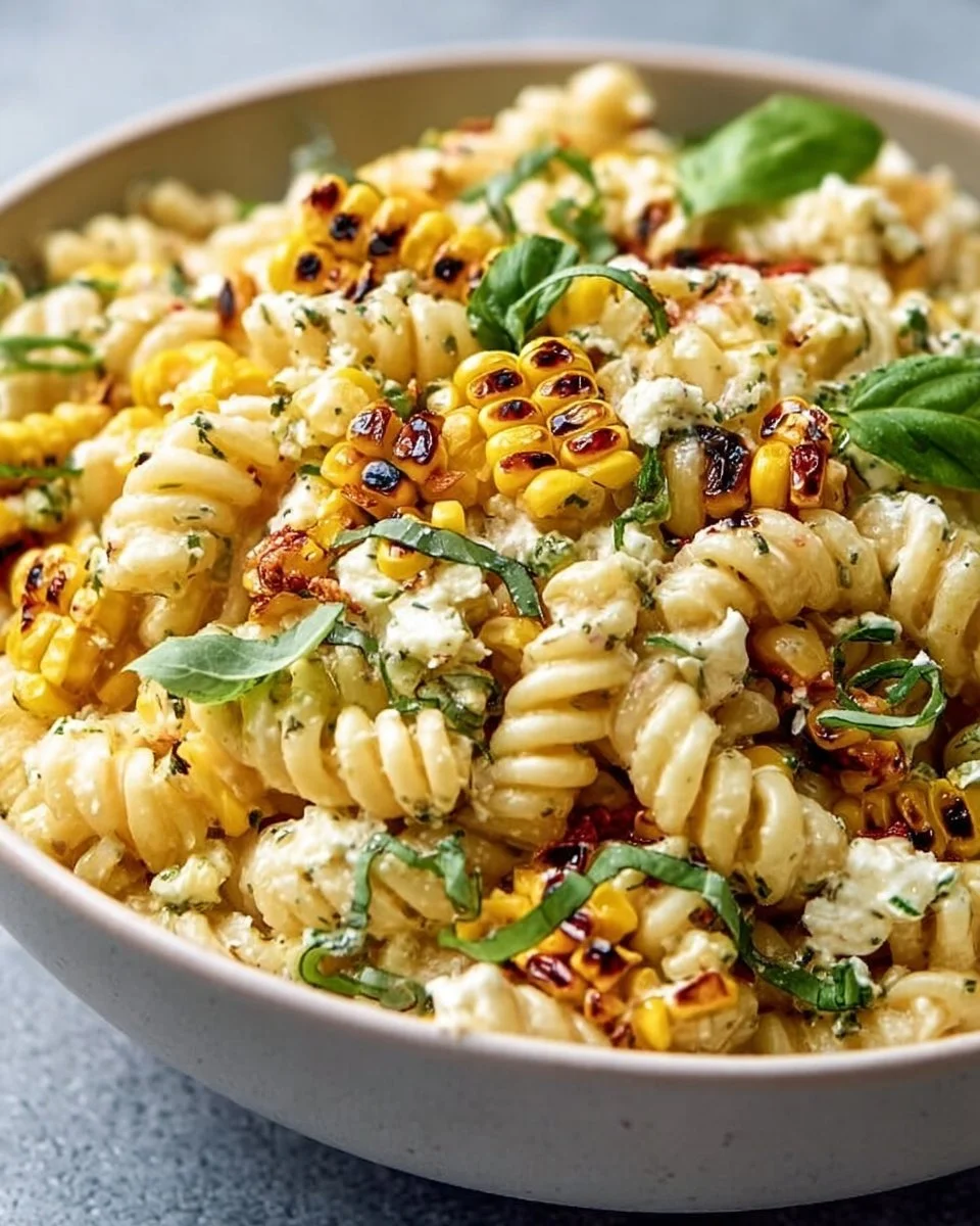 Juicy Street Corn Pasta Salad