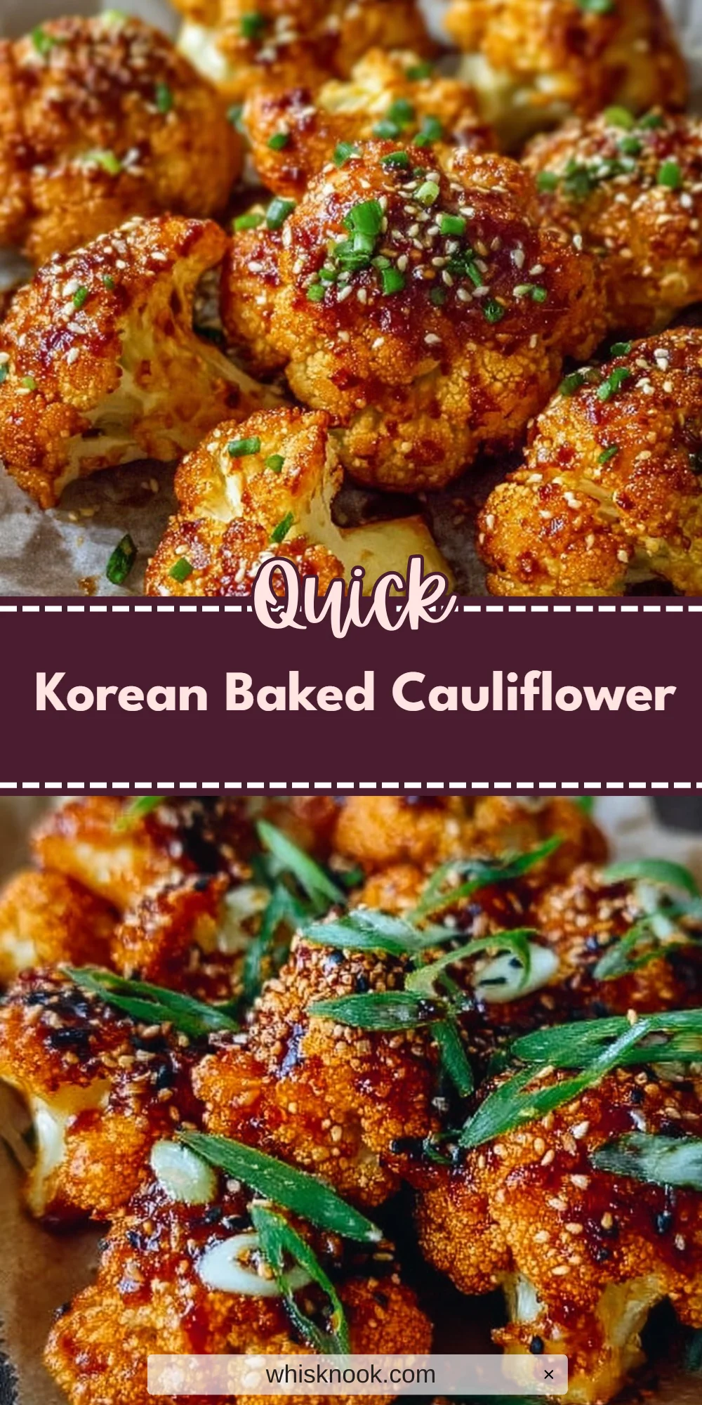 Korean Baked Cauliflower