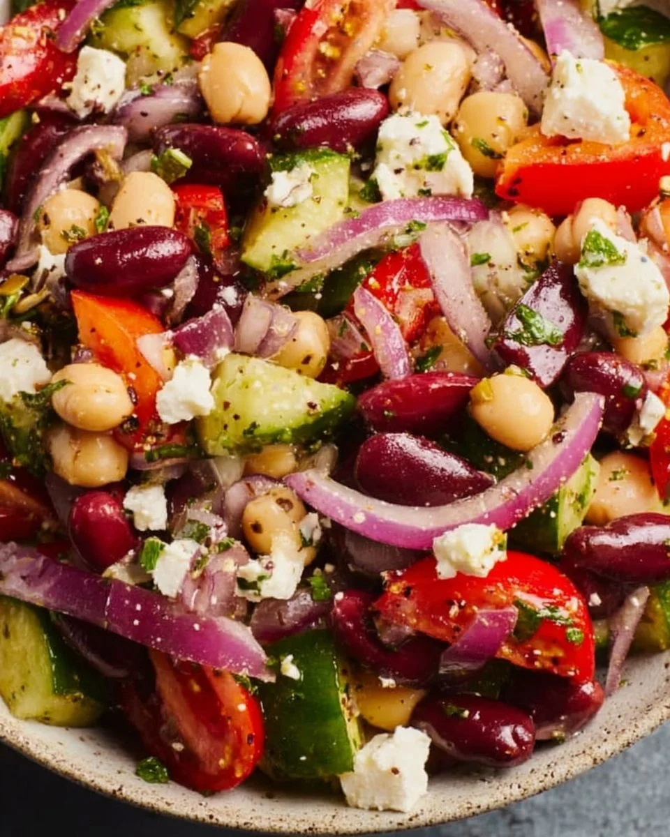 Lemony Greek Bean Salad