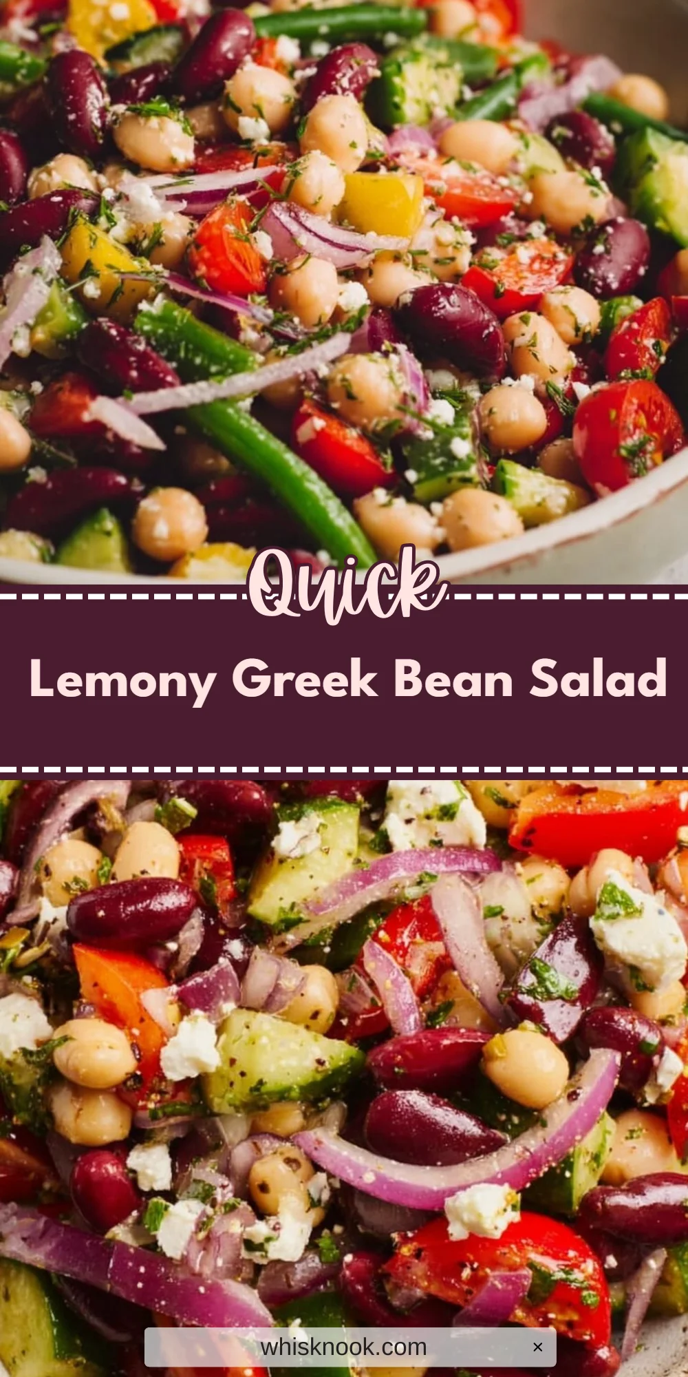Lemony Greek Bean Salad
