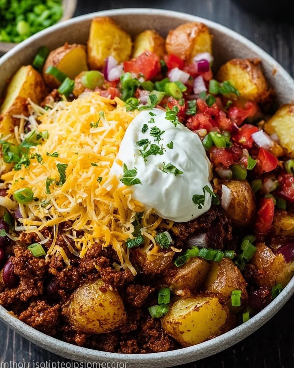 Loaded Potato Taco Bowl