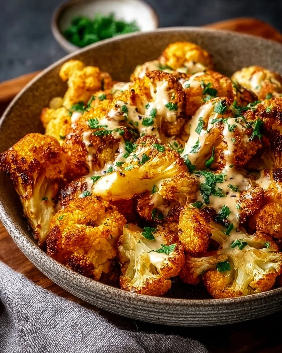 Moroccan Cauliflower with Tahini-Honey