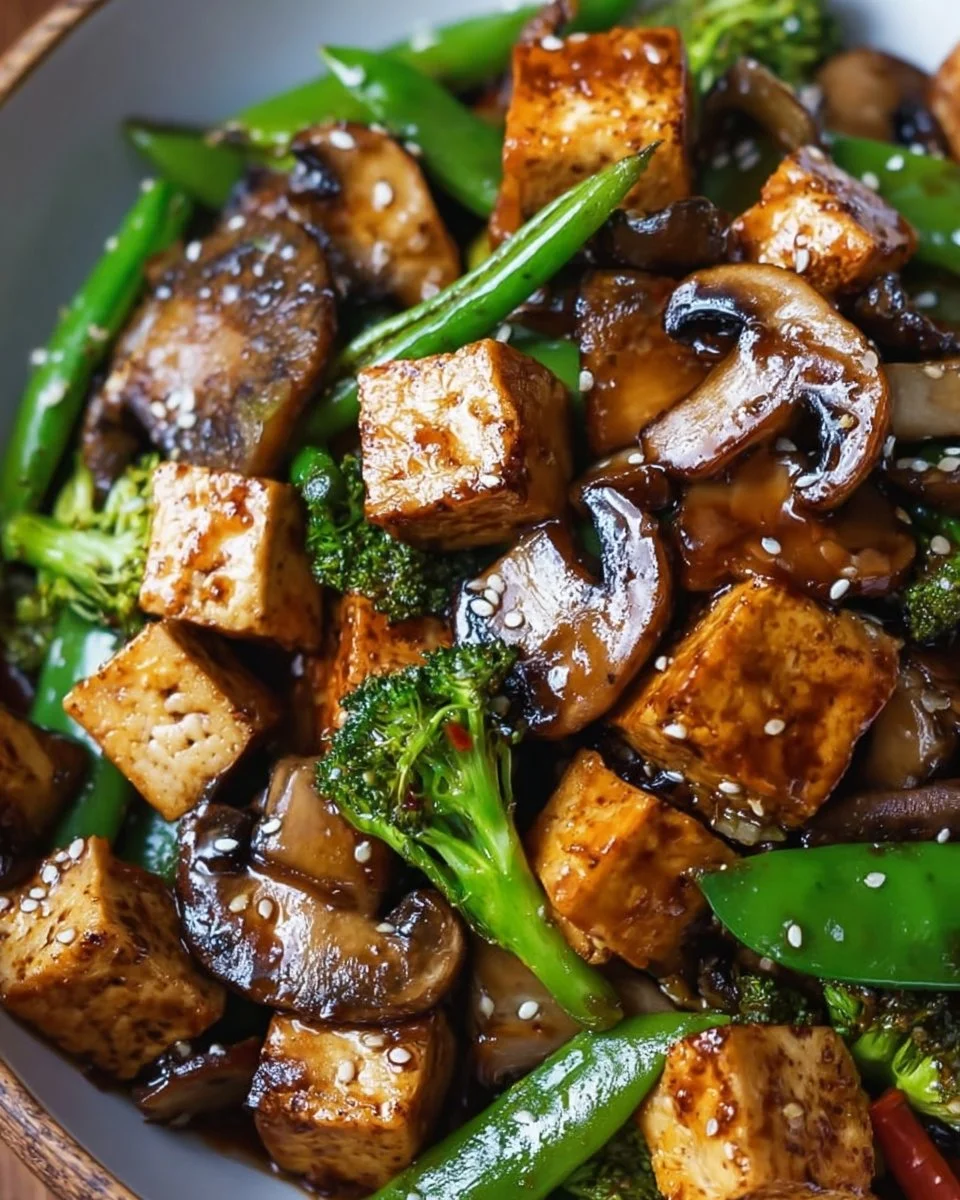 Mushroom and Tofu Stir-Fry