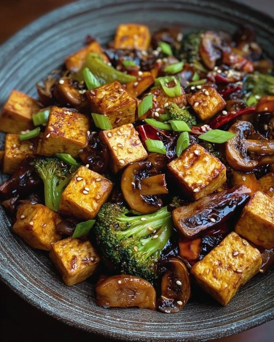 Mushroom and Tofu Stir-Fry