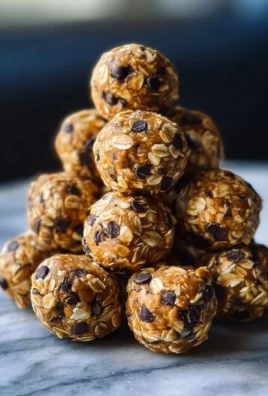 No-bake peanut butter energy bites on a wooden table