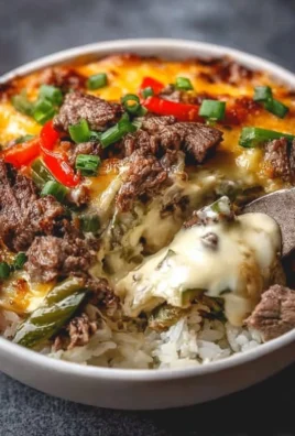 Philly cheesesteak bowl with fresh ingredients and savory flavors