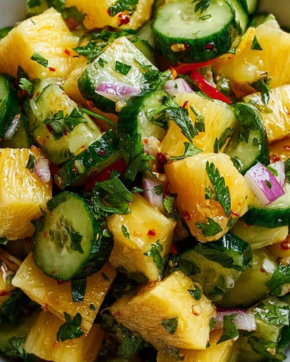Pineapple Cucumber Salad