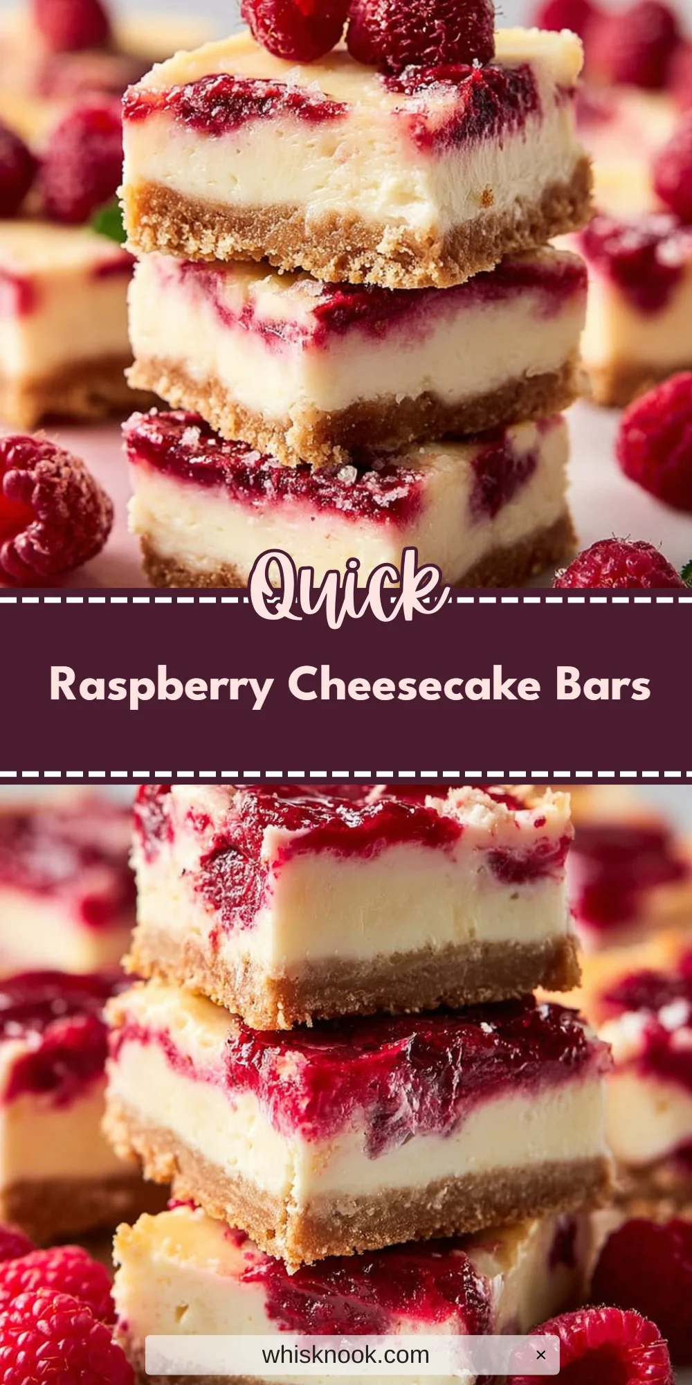 Raspberry Cheesecake Bars
