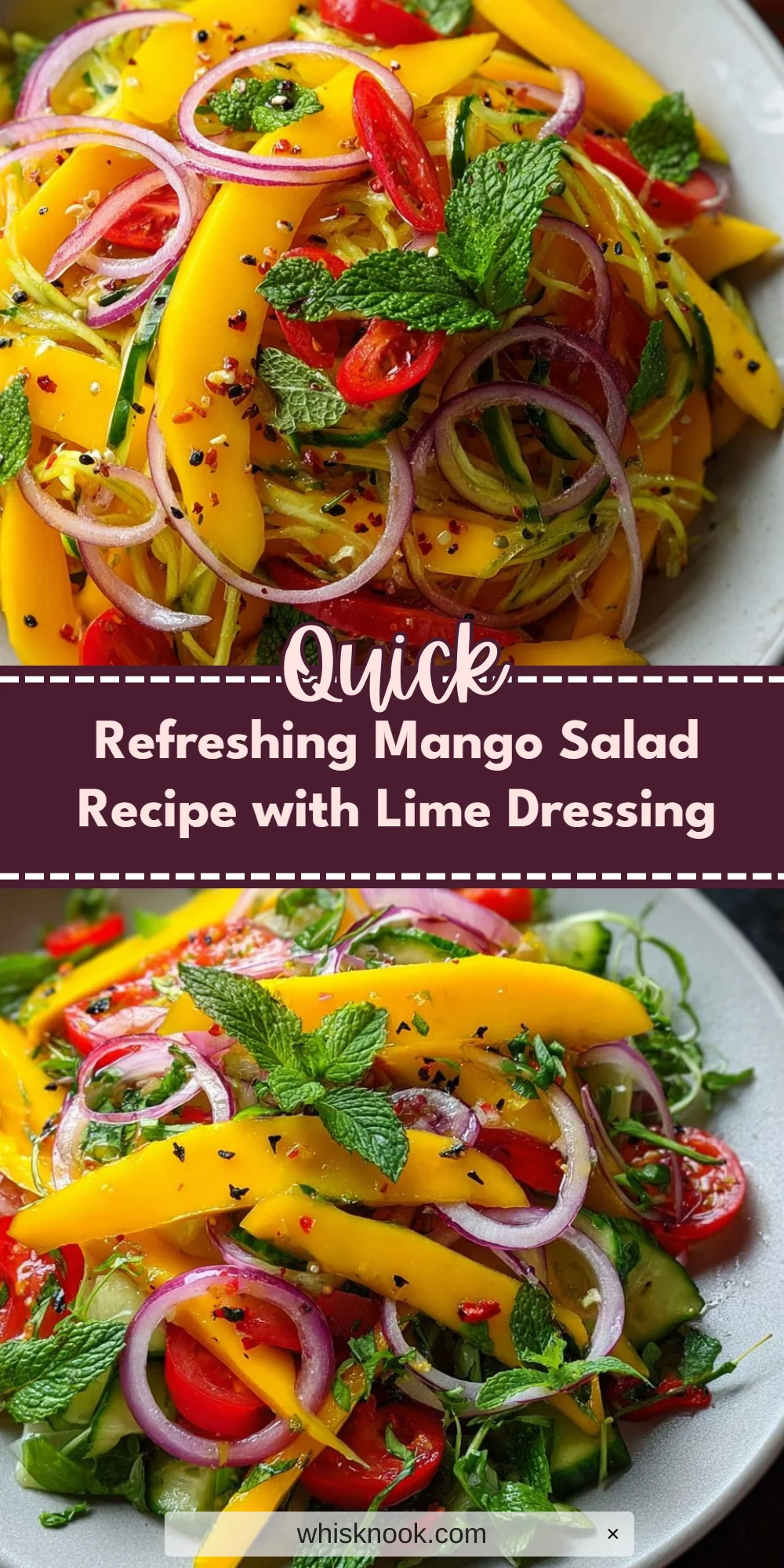 Refreshing Mango Salad Recipe with Lime Dressing