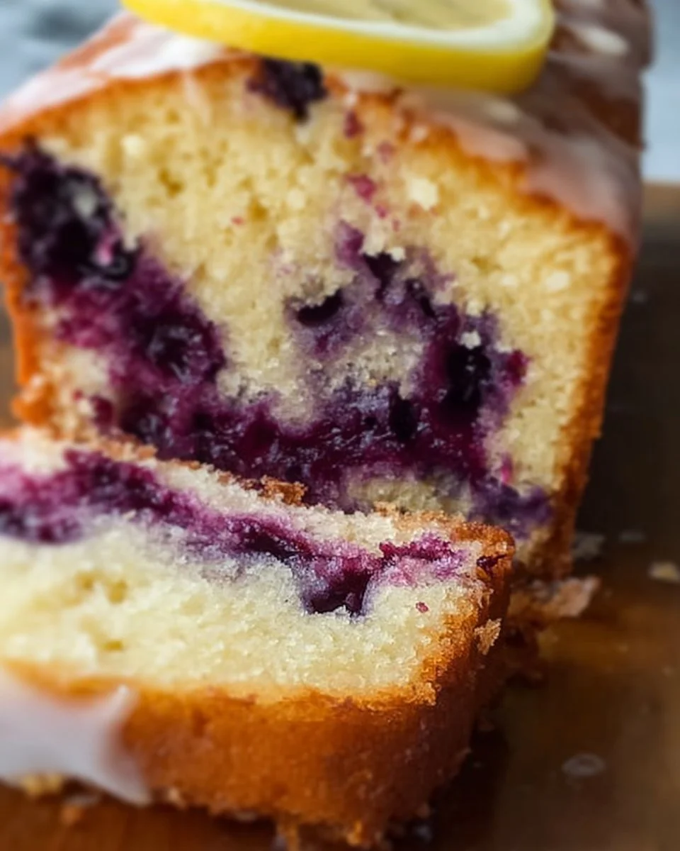 Soft and Moist Lemon Blueberry Yogurt Cake