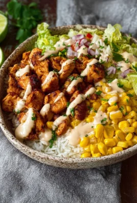 Delicious street corn chicken rice bowls with vibrant ingredients